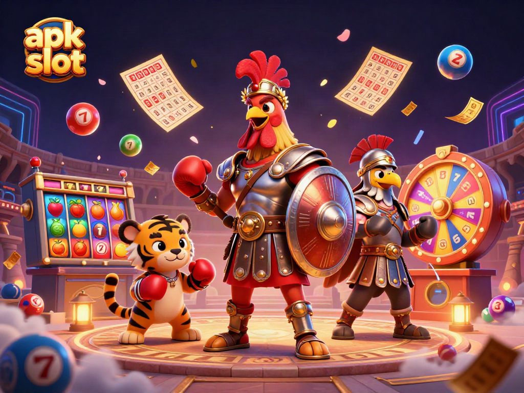 Engage with the apk slot gaming experience featuring vibrant characters and dynamic elements.